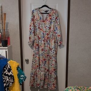 Skies Are Blue Maxi Dress, 1X